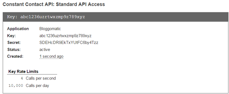 API Key Information