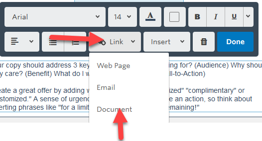 How To Place A Pdf 3 Page Letter And Then Add Link Constant Contact Community