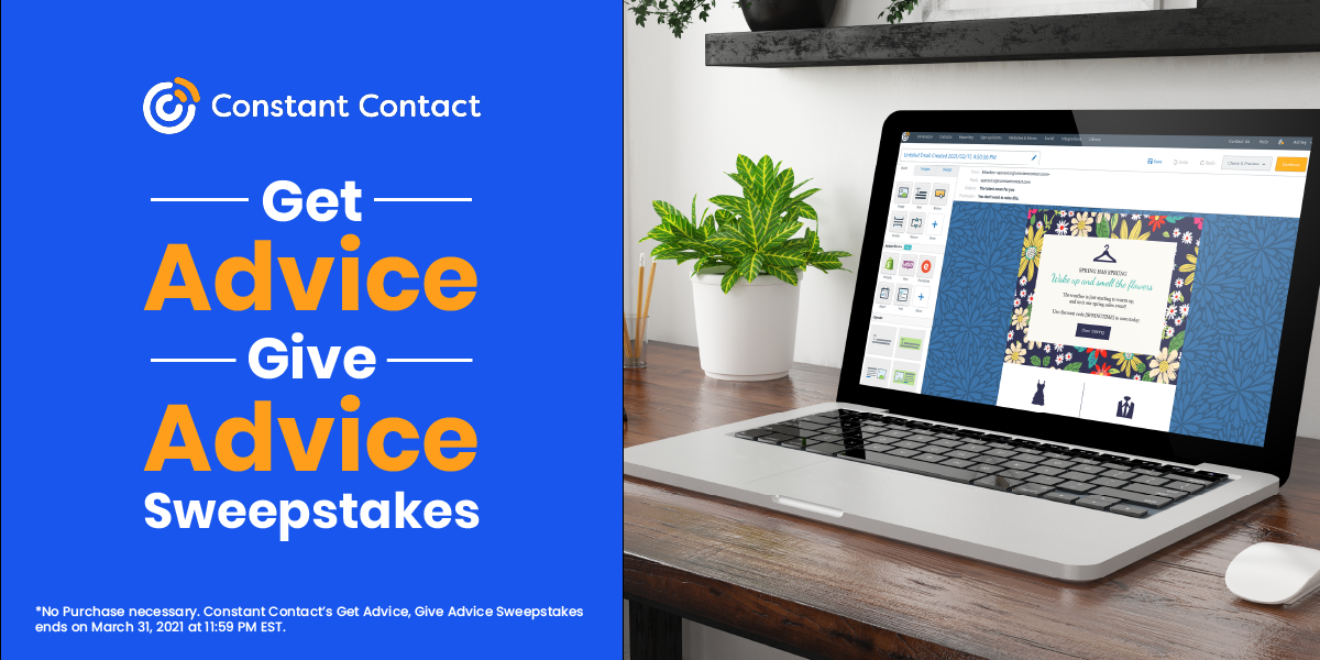 Get Advice Give Advice Sweepstakes Constant Contact Community