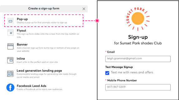 Email Sign-Up Tools to Help You Grow Your List and - Constant