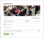 Google Plus Event Creation